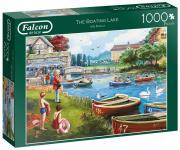 Opakowanie Puzzle 1000 Falcon Przystań nad jeziorem G3