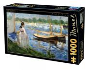 Opakowanie Puzzle 1000 Manet, Spacer nad jeziorem