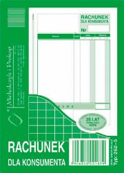 Opakowanie Rachunek dla konsumenta A6 wielokopia