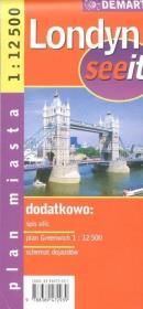 Opakowanie See it Londyn 1:12 500 plan miasta DEMART