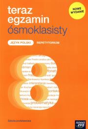 Teraz egzamin ósmoklasisty J.polski Repetyt 2021. Autor: Grzechowska Julia, Grzybowska Natalia. Dadada.pl Okładka książki Teraz egzamin ósmoklasisty J.polski Repetyt 2021