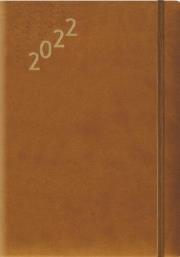 Opakowanie Terminarz 2022 A5 Flex z gumką brązowy