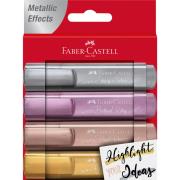 Opakowanie Zakreślacz Faber-Castell 1546 metaliczny 4 kolory