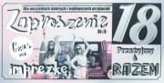Opakowanie Zaproszenie Urodziny Z09