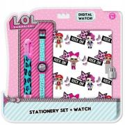 Opakowanie Zestaw z zegarkiem cyfrowym z pamiętnikiem i długopisem L.O.L. DI2202LOL