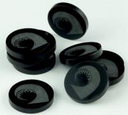 Opakowanie Znaczniki akryl czarne smok orkągłe 22x3mm 10szt