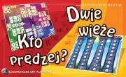 2 gry Dwie wieże/Kto prędzej?. Wydawca: KOMLOGO. Dadada.pl Opakowanie 2 gry Dwie wieże/Kto prędzej?
