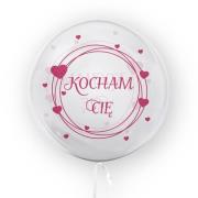 Opakowanie Balon 45cm Kocham Cię różowy TUBAN