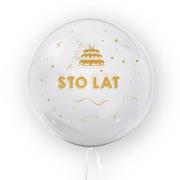 Opakowanie Balon 45cm Sto Lat złoty TUBAN