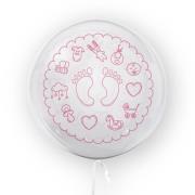 Opakowanie Balon 45cm Stópki różowy TUBAN