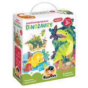 Opakowanie CzuCzu Puzzle progresywne Dinozaury 3+