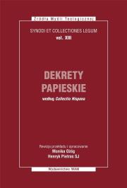 Dekrety papieskie. Autor: Ożóg Monika, Pietras Henryk. Dadada.pl Okładka książki Dekrety papieskie