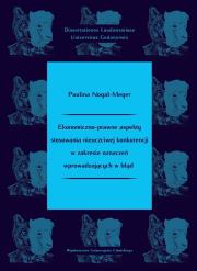 Okładka książki Ekonomiczno-prawne aspekty stosowania..