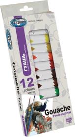 Farby gwaszowe 12 kolorów 12ml. Wydawca: Centrum. Dadada.pl Opakowanie Farby gwaszowe 12 kolorów 12ml