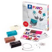 Fimo Leather 4x25g + akcesoria. Wydawca: STAEDTLER. Dadada.pl Opakowanie Fimo Leather 4x25g + akcesoria