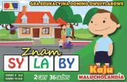 Gra domino. Znam sylaby. Cz. 9 i 10 - zestaw Kaju. Wydawca: KOMLOGO. Dadada.pl Opakowanie Gra domino. Znam sylaby. Cz. 9 i 10 - zestaw Kaju