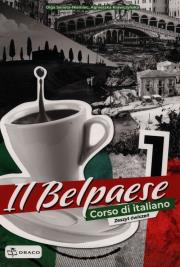 Il Belpaese 1 zeszyt ćwiczeń. Autor: Agnieszka Krawczyńska, Olga Seneta-Niemiec. Dadada.pl Okładka książki Il Belpaese 1 zeszyt ćwiczeń