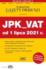 Okładka książki JPK_VAT od 1 lipca 2021. Podatki 9/2021