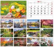 Okładka książki Kalendarz 2021 Albumowy KA-8 KWIATY