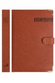 Opakowanie Kalendarz 2022 B6 Lux Złocony z zapinką brązowy