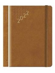 Opakowanie Kalendarz 2022 B7 Flex z gumką brązowy