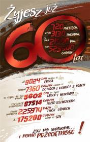 Opakowanie Karnet 60 Urodziny AB ST04