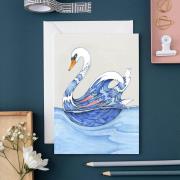 Opakowanie Karnet A140 B6 + koperta Łabędź