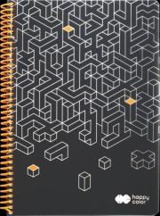 Opakowanie Kołobrulion A4/80K kratka PP Just 1 HAPPY COLOR