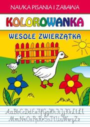 Okładka książki Kolorowanka Wesołe zwierzętka