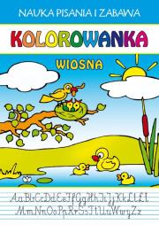 Kolorowanka Wiosna. Autor: Guzowska Beata. Dadada.pl Okładka książki Kolorowanka Wiosna