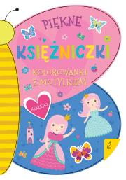 Okładka książki Kolorowanka z motylkiem. Piękne księżniczki