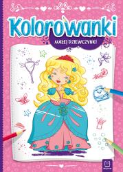 Kolorowanki małej dziewczynki. Autor: Sylwia Kajdana. Dadada.pl Okładka książki Kolorowanki małej dziewczynki