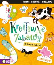 Kreatywne zabawy. W świecie zwierząt. Autor: Opracowanie zbiorowe. Dadada.pl Okładka książki Kreatywne zabawy. W świecie zwierząt