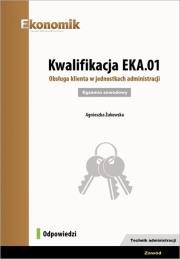 Okładka książki Kwalifikacja EKA.01. Obsługa klienta... Odpowiedzi