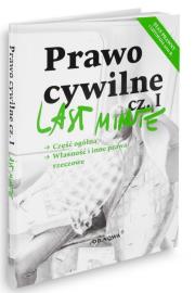 Last Minute Prawo Cywilne Część 1 2021. Autor: Anna Gólska. Dadada.pl Okładka książki Last Minute Prawo Cywilne Część 1 2021