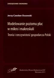 Okładka książki Modelowanie poziomu płac w mikro i makroskali