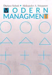 Modern managment. Autor: Dariusz Soboń, Aleksander A. Stiepanov. Dadada.pl Okładka książki Modern managment
