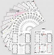 Opakowanie Nalepki na zeszyt Monochrome 3szt