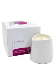 Zdjęcie produktu Olynk Sojowa świeca do masażu premium biały sandałowiec, jaśmin, białe piżmo 130 ml