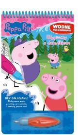 Okładka książki Peppa Pig. Wodne kolorowanie. Wyprawy z dziadkiem