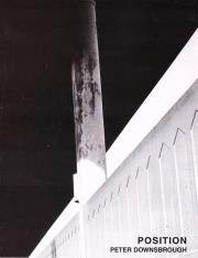 Peter Downsbrough. Position. Autor: praca zbiorowa. Dadada.pl Okładka książki Peter Downsbrough. Position