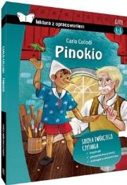Pinokio z opracowaniem BR SBM. Autor: Carlo Collodi. Dadada.pl Okładka książki Pinokio z opracowaniem BR SBM