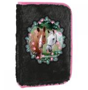 Opakowanie Piórnik pluszowy jednokomorowy Konie 20 DERFORM