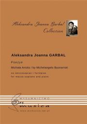 Poezye do tekstów Michała Anioła. Autor: Aleksandra Joanna Garbal. Dadada.pl Okładka książki Poezye do tekstów Michała Anioła