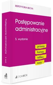 Okładka książki Postępowanie administracyjne. Pytania. Kazusy. Tablice. Testy
