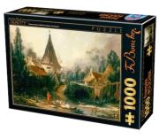 Opakowanie Puzzle 1000 Francois Boucher,Krajobraz z wioską