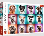 Opakowanie Puzzle 2000 Zabawne psie portrety II 27119
