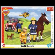 Puzzle 25 Ramkowe Zawsze na straży Strażak Sam 31393. Wydawca: Trefl PAP. Dadada.pl Opakowanie Puzzle 25 Ramkowe Zawsze na straży Strażak Sam 31393