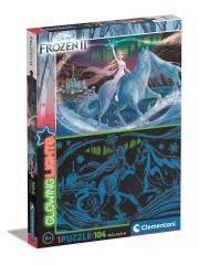 Opakowanie Puzzle Glowing 104 Frozen 2 27548