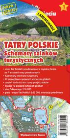Tatry Polskie. Schematy szlaków turystycznych wyd. laminowane wyd. 3. Autor: Opracowanie zbiorowe. Dadada.pl Okładka książki Tatry Polskie. Schematy szlaków turystycznych wyd. laminowane wyd. 3